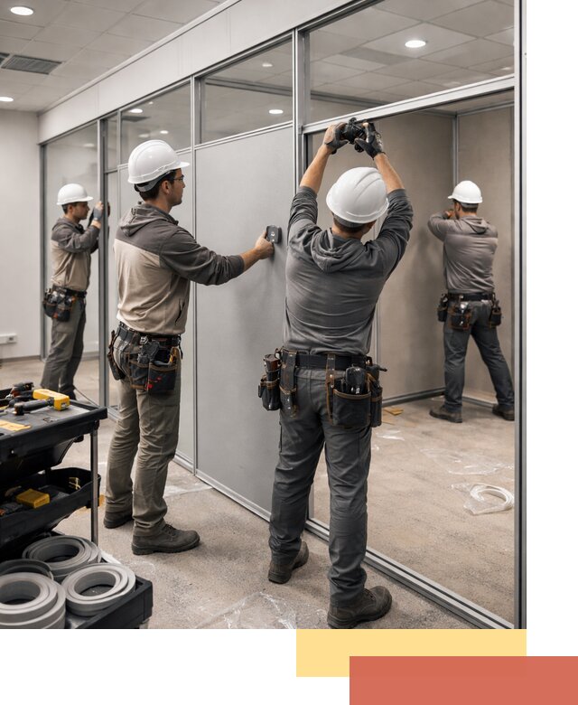 Мобильные офисные перегородки под ключ в Архангельске