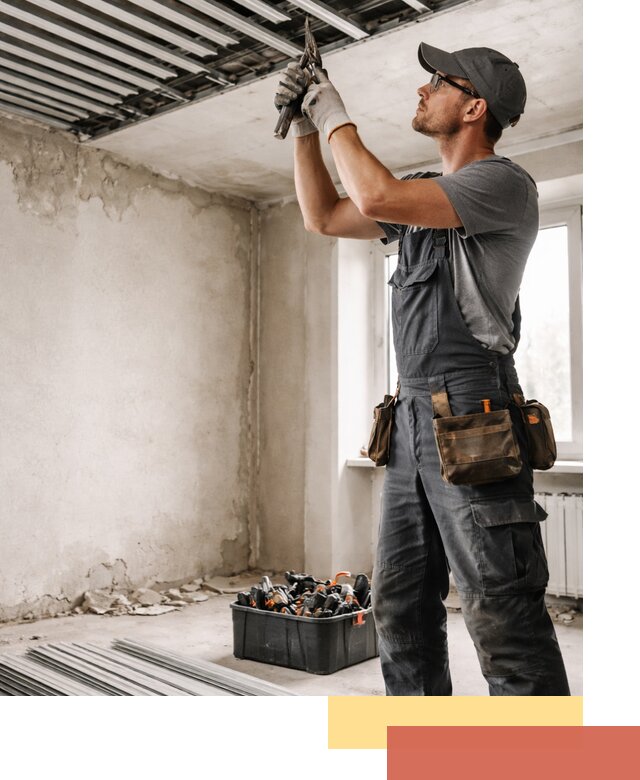 Демонтаж реечного потолка в Архангельске быстро и аккуратно