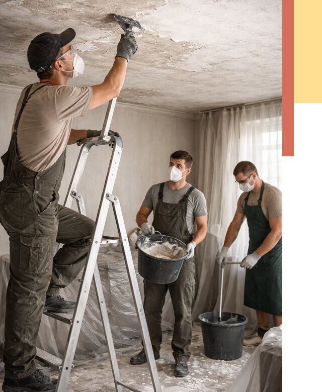 Удаление побелки с потолка в Архангельске от 2570 руб. быстро и недорого | ОТДЕЛОЧНИК-Рхн