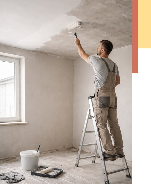 Грунтовка потолка в Архангельске от 2570 руб. — быстро и недорого | ОТДЕЛОЧНИК-Рхн