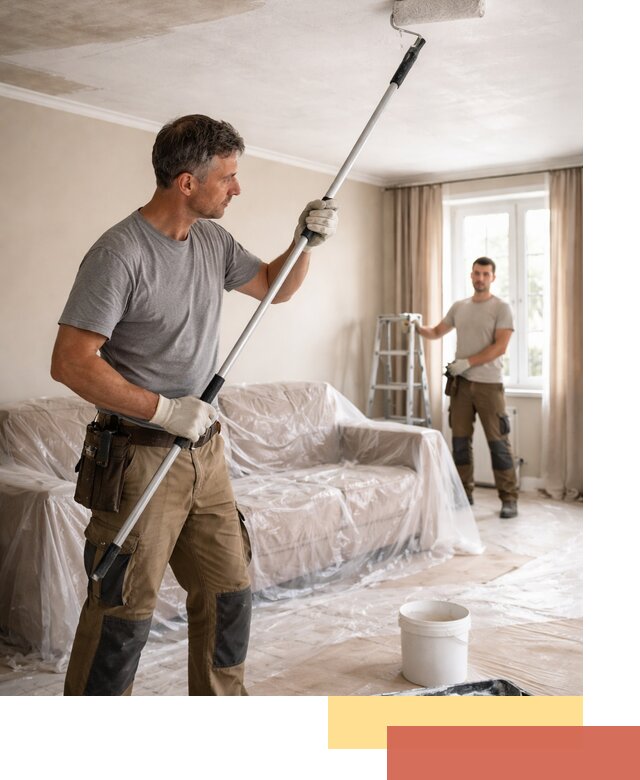 Грунтовка потолка в Архангельске — подготовка под покраску и отделку