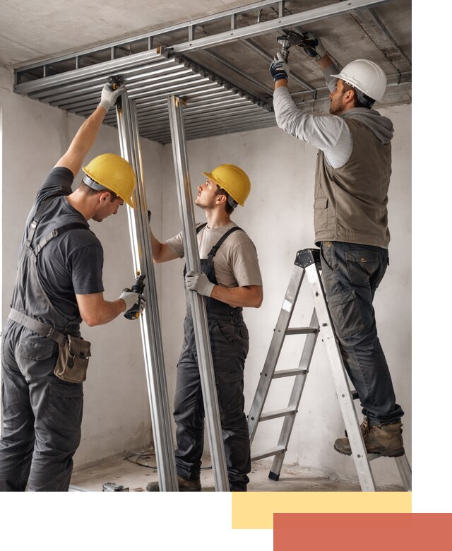 Монтаж реечного потолка под ключ в Архангельске