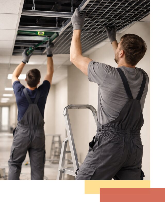 Монтаж потолка Грильято в Архангельске: установка под ключ качественно