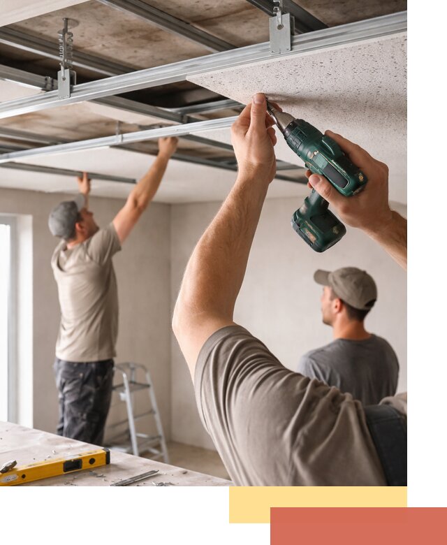 Монтаж акустического потолка в Архангельске под ключ