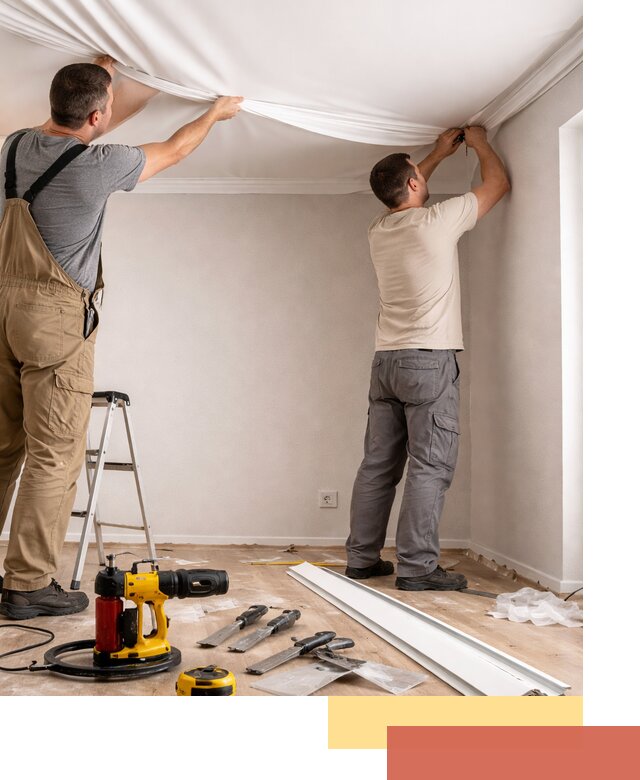 Монтаж ПВХ натяжного потолка в Архангельске качественно и быстро