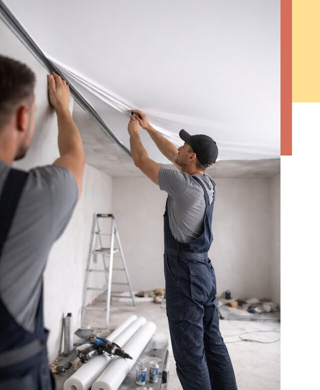 Монтаж матового натяжного потолка в Архангельске от 4626 руб./м² — быстро и недорого | ОТДЕЛОЧНИК-Рхн