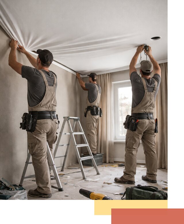 Монтаж матового натяжного потолка в Архангельске качественно и быстро