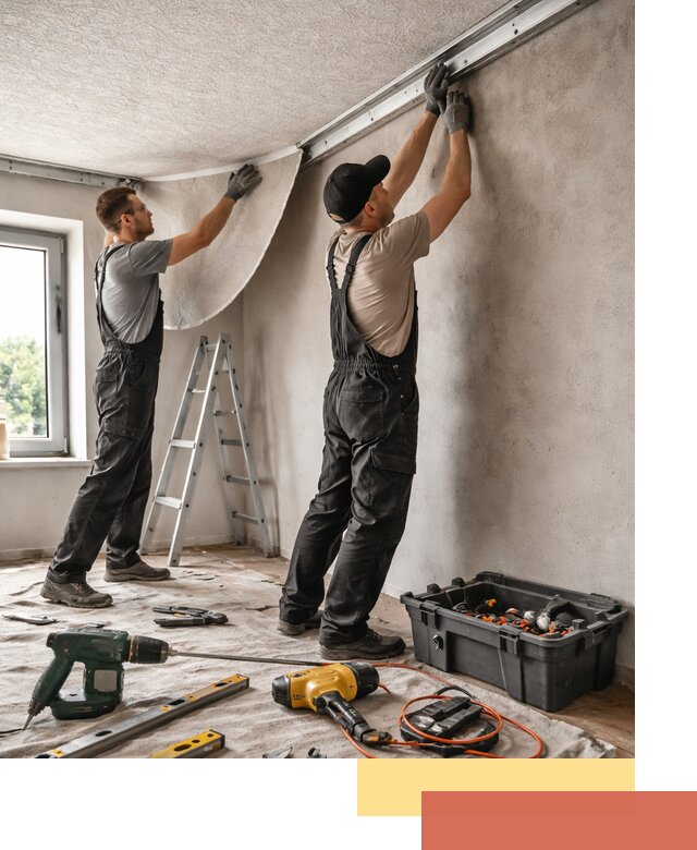 Монтаж фактурного натяжного потолка в Архангельске качественно и быстро