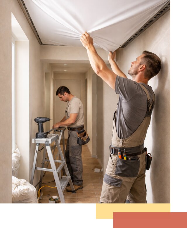 Монтаж натяжного потолка в прихожей в Архангельске