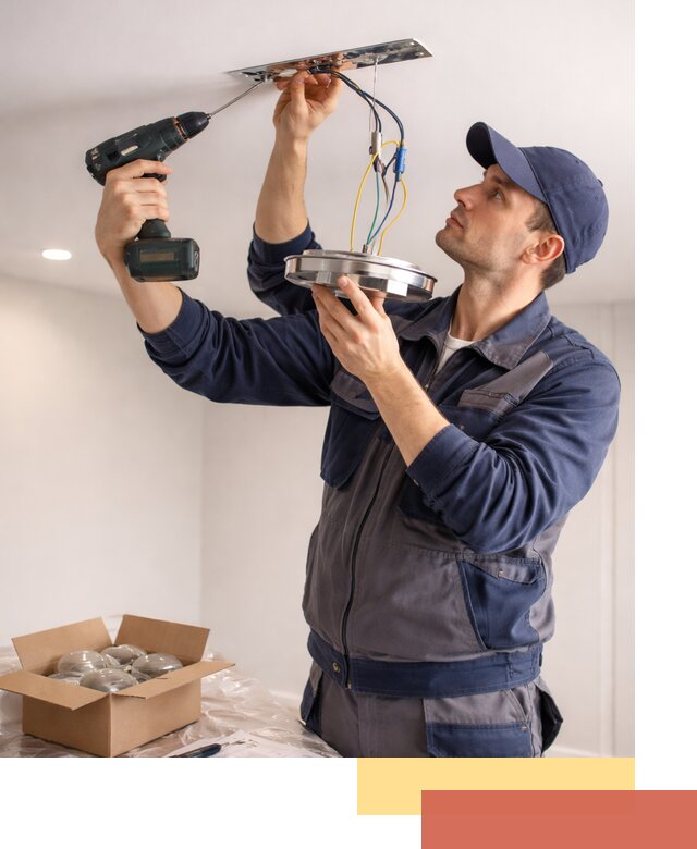 Установка люстры в натяжной потолок в Архангельске