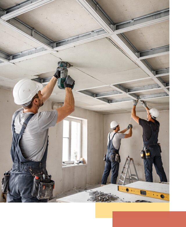 Кессонный потолок из гипсокартона под ключ в Архангельске