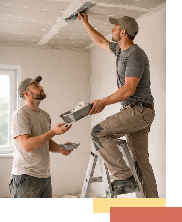 Шпаклевка потолка из гипсокартона в Архангельске качественно и быстро