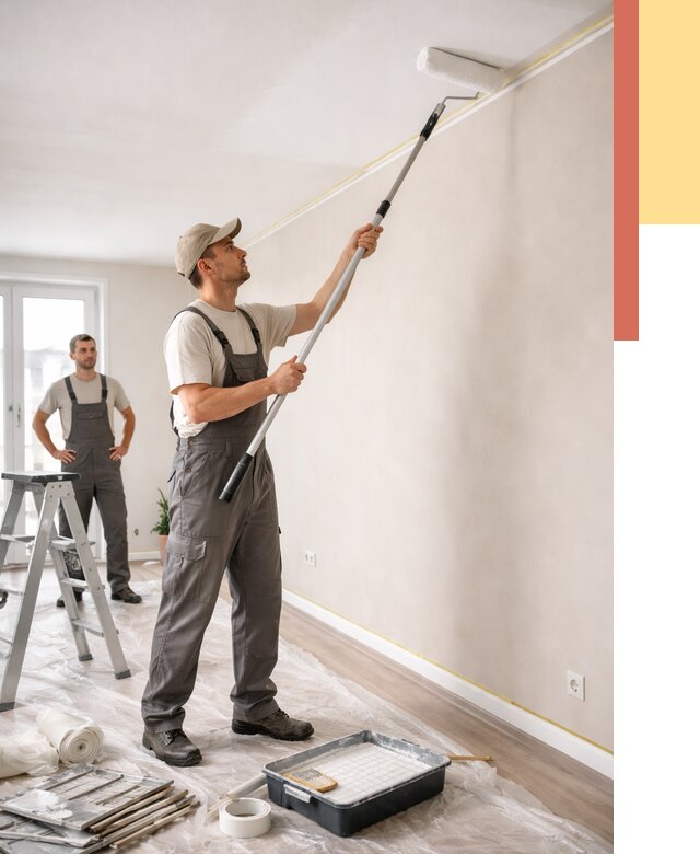 Покраска потолка из гипсокартона в Архангельске от 4626 руб./м2 — услуги под ключ | ОТДЕЛОЧНИК-Рхн