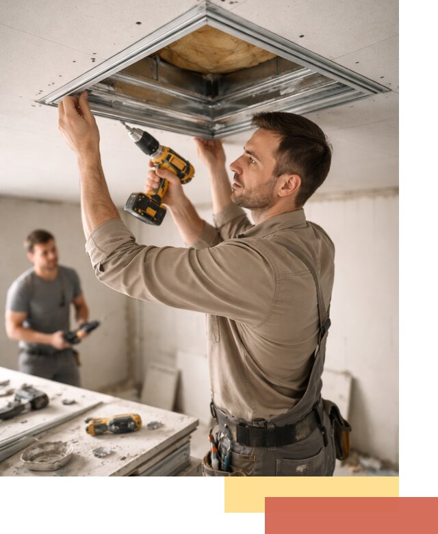 Монтаж люка в потолок из ГКЛ в Архангельске