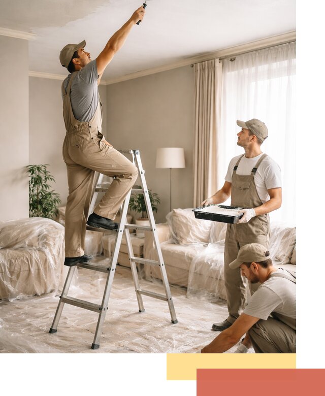 Покраска потолков акриловой краской в Архангельске качественно и быстро