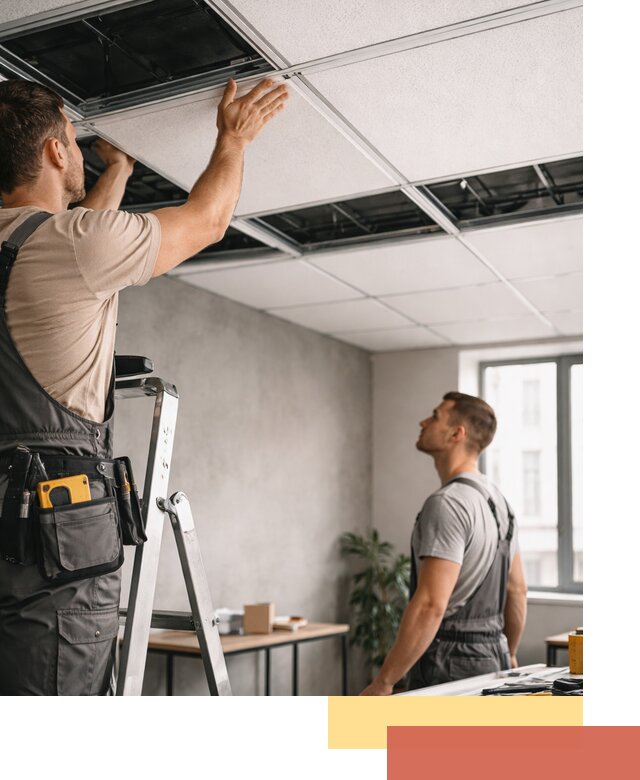 Монтаж потолочной плитки в Архангельске качественно и в срок