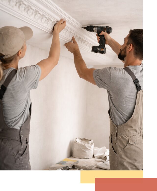 Профессиональный монтаж лепнины на потолок в Архангельске