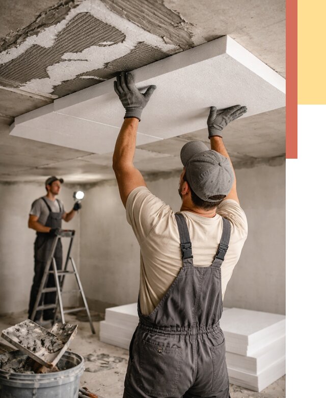 Утепление потолка пенопластом в Архангельске от 4626 руб/м2 — недорого и быстро | ОТДЕЛОЧНИК-Рхн