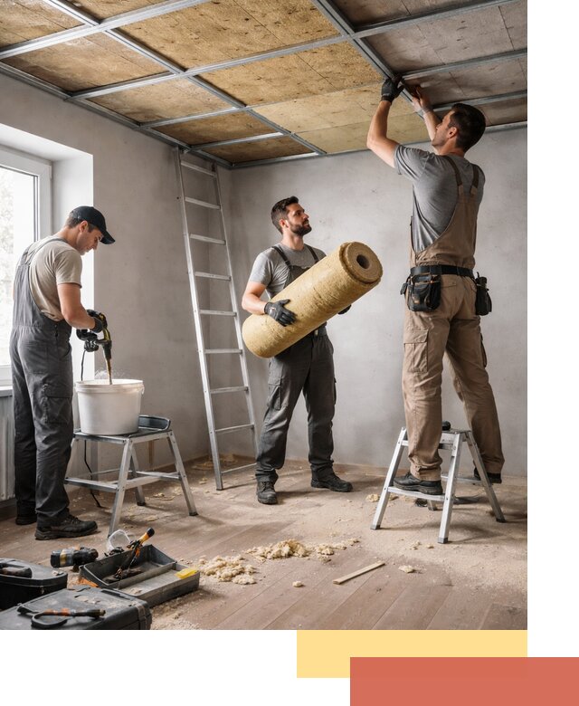 Шумоизоляция потолка в Архангельске: профессиональный монтаж и отделка